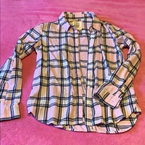 Perfect Shirt Pink Plaid Flannel size Small